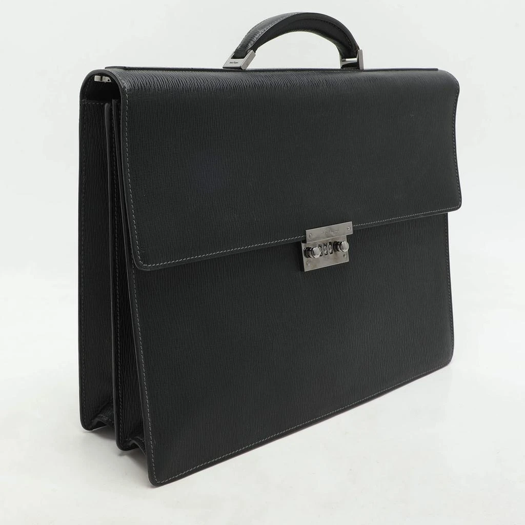 Salvatore Ferragamo Salvatore Ferragamo Black Leather Briefcase 3