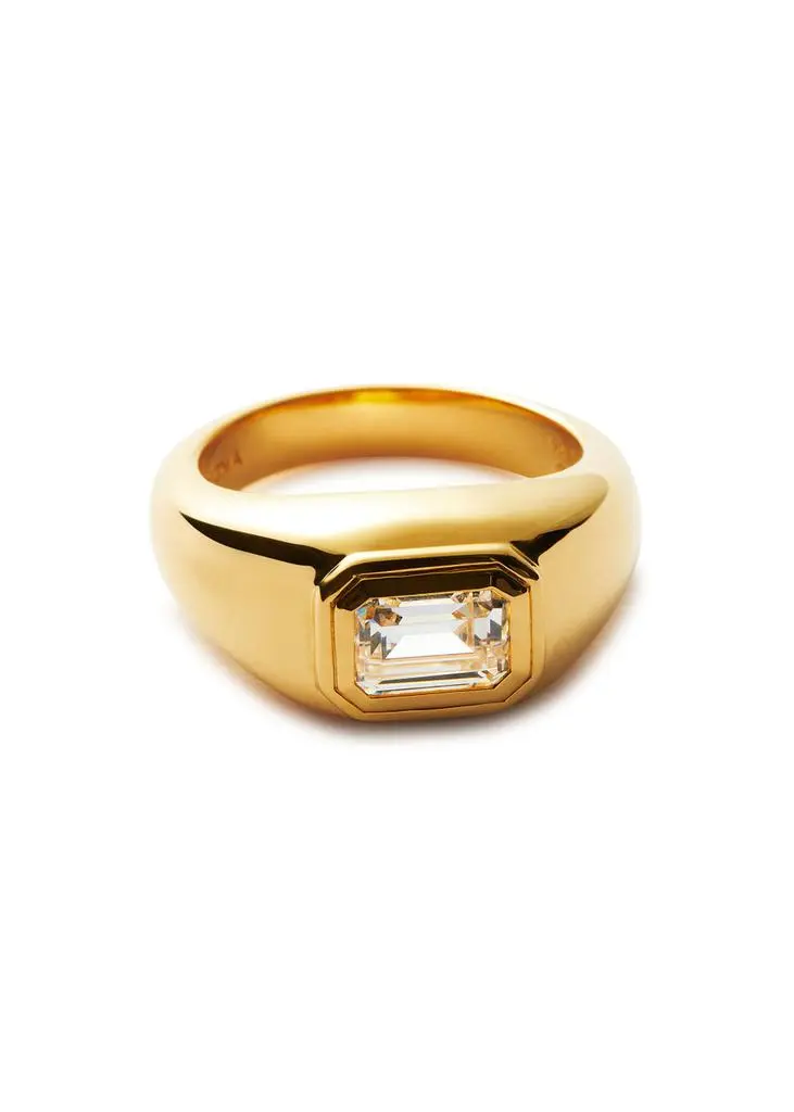 Missoma Dome 18kt gold-plated vermeil ring  5
