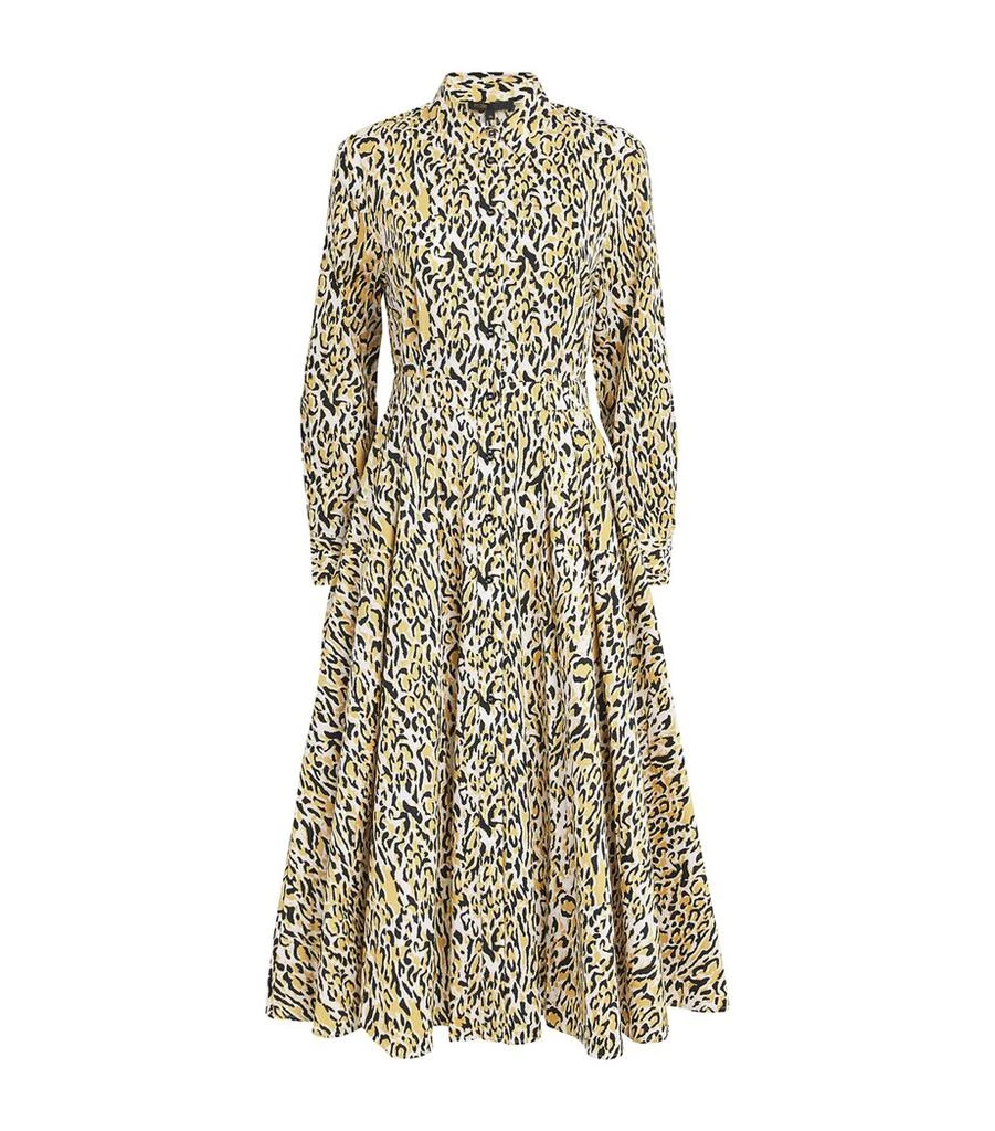 Maje Leopard Print Midi Dress 1