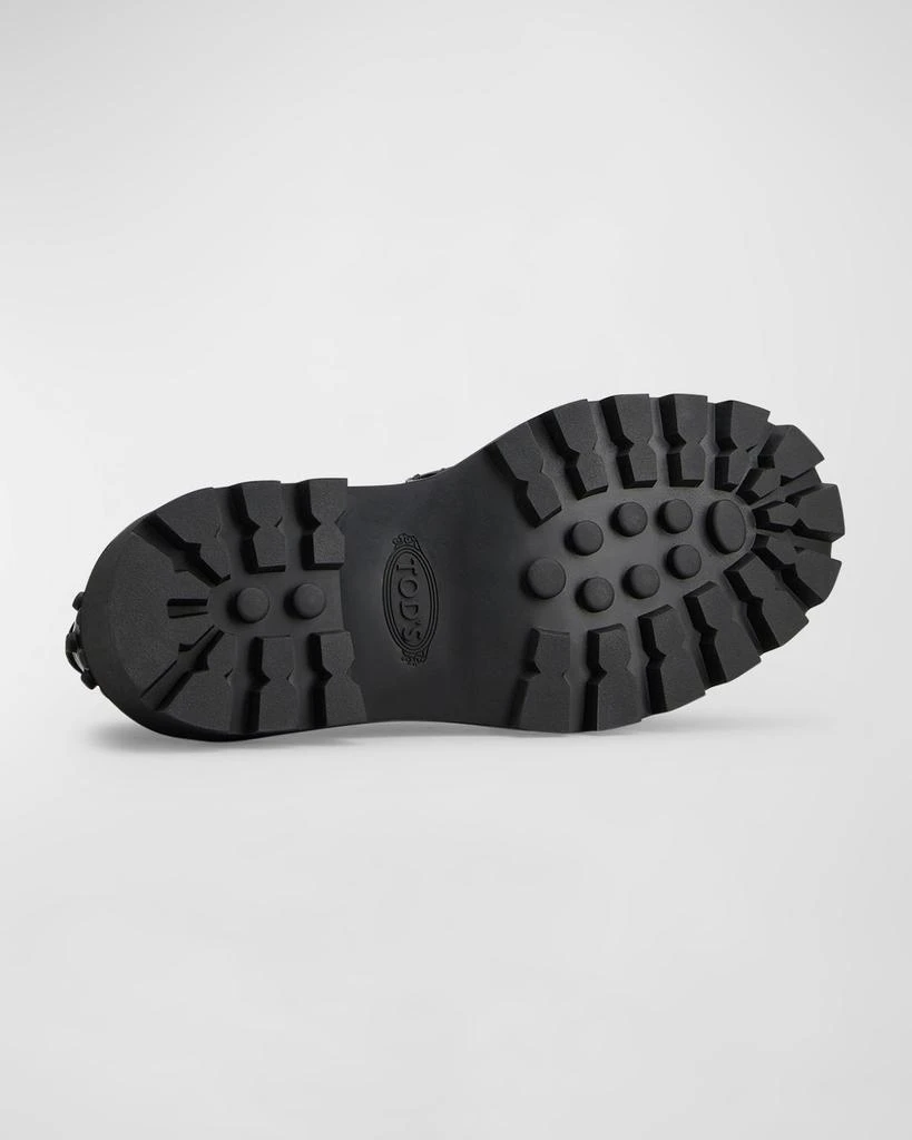 Tod's Calfskin Lug-Sole Penny Loafers 5