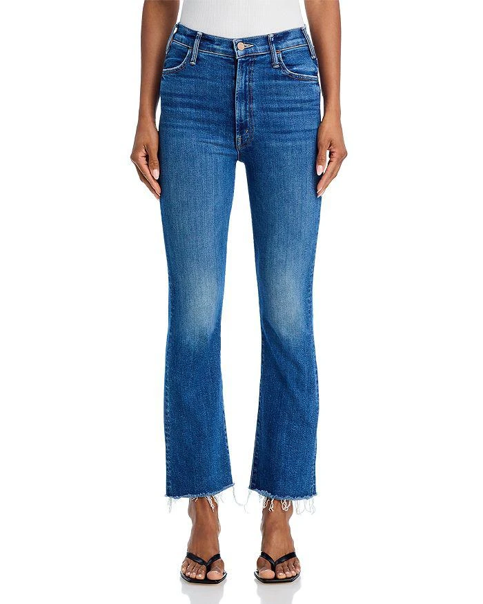MOTHER The Hustler Frayed Ankle Jeans in Grasping At Straws 7
