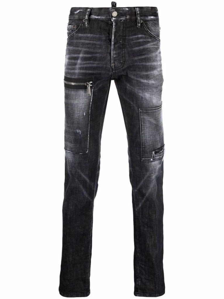 NA Distressed effect black Jeans
