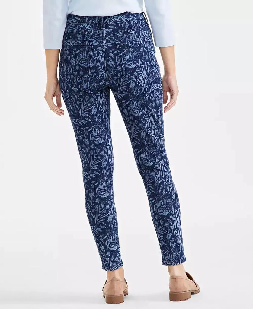 Style & Co Petite Printed Mid-Rise Curvy Skinny Jeans, Created for Macy's 4