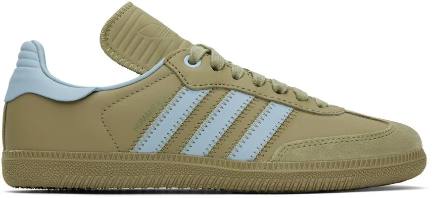 Shop Taupe & Blue Humanrace Samba Sneakers on Sale at  display picture 3