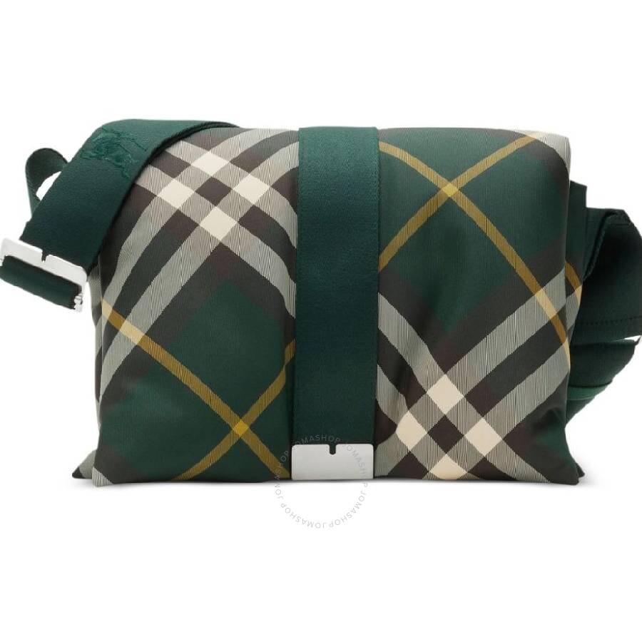 Burberry Embossed check messenger bag - Shoulder Bags