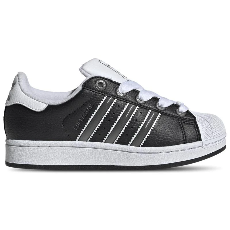 adidas gazelle silver green womens Grade School adidas Superstar II Core Black/Signal Green/Core Black / 6.5 main image 0