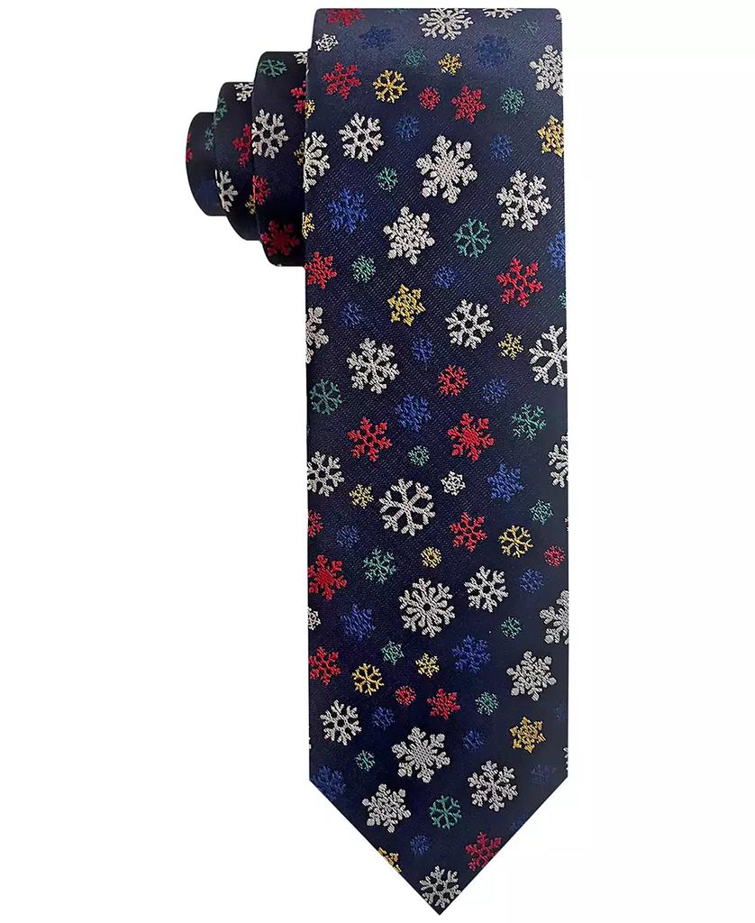 Van Heusen Men's Snowflake-Pattern Tie