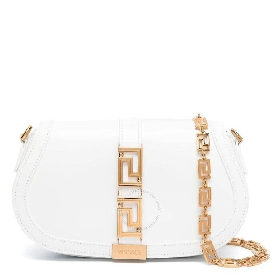 Versace Optical White Greca Goddess Shoulder Bag 1