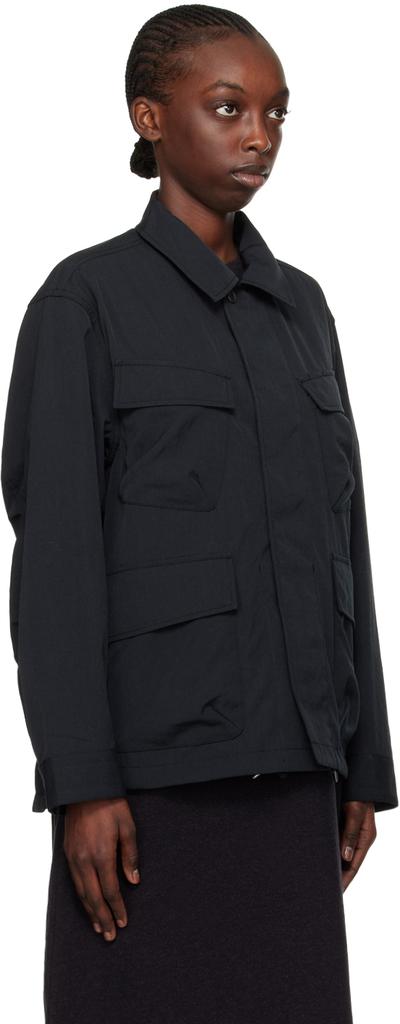 Snow Peak Black Press-Stud Jacket
