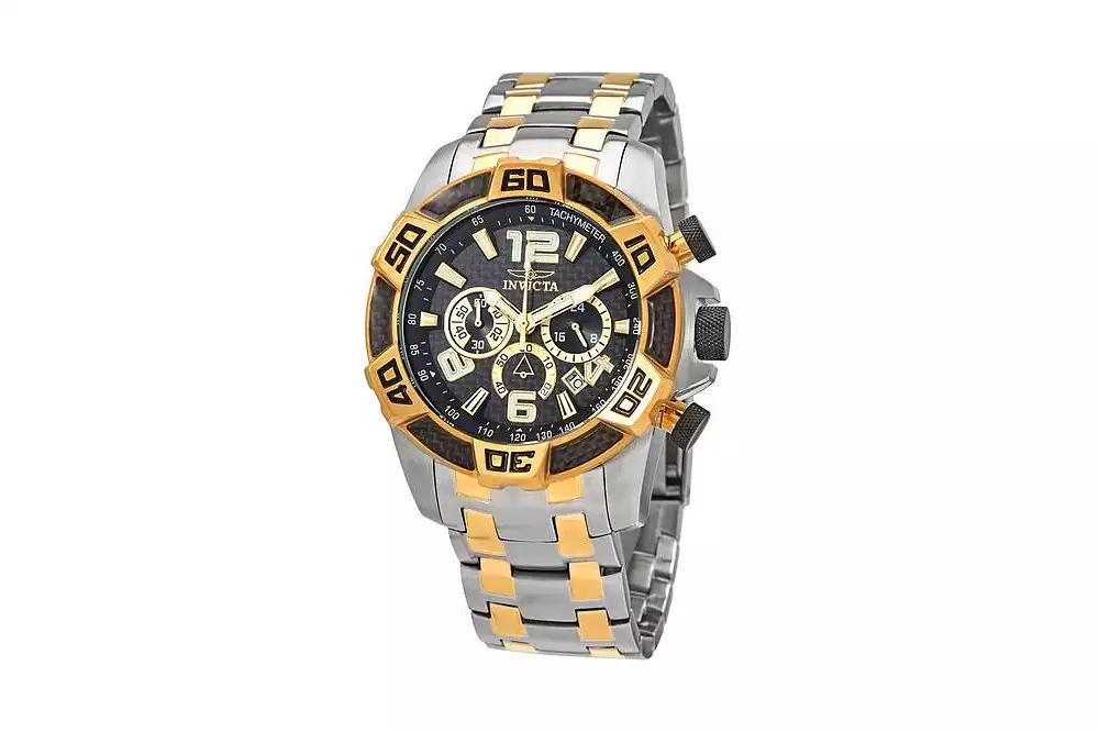 Invicta Men's 25856 Pro Diver Quartz Chronograph Black Dial Watch