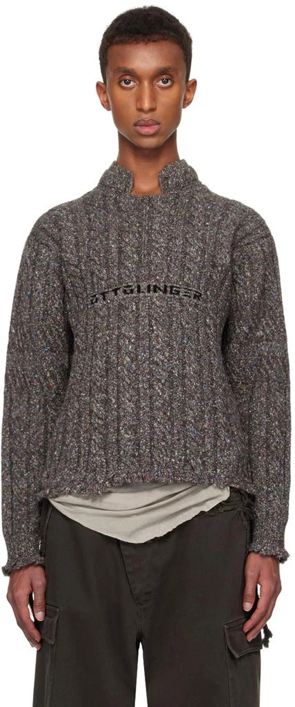 Ottolinger Brown Knit Chunky Sweater 1