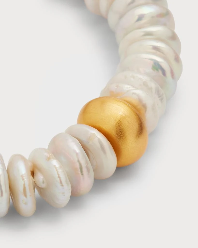 NEST Jewelry Baroque Pearl Disc Beaded Bracelet 3