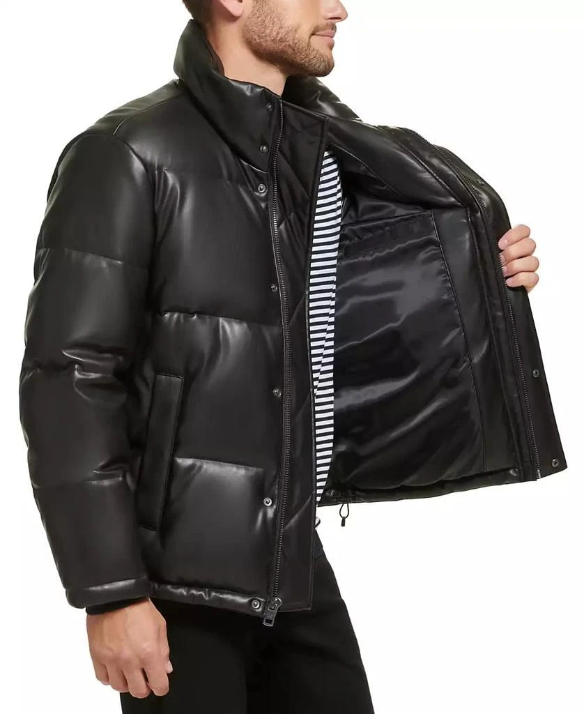 Calvin Klein Men's Faux Leather Classic Puffer Jacket 11