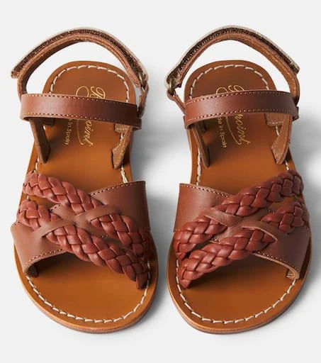 Bonpoint Liza braided leather sandals 4