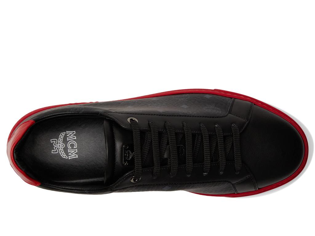 MCM Derby Visetos Low Top Sneakers