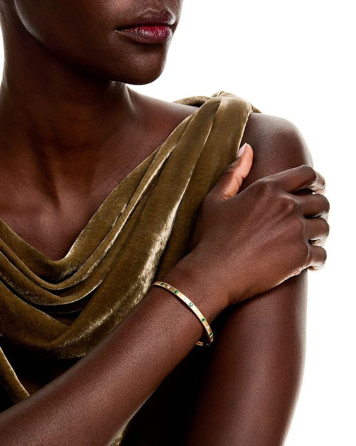 Bloomingdale
s Fine Collection Gemstone 
Diamond Bangle Bracelet in 14K Yellow Gold 2