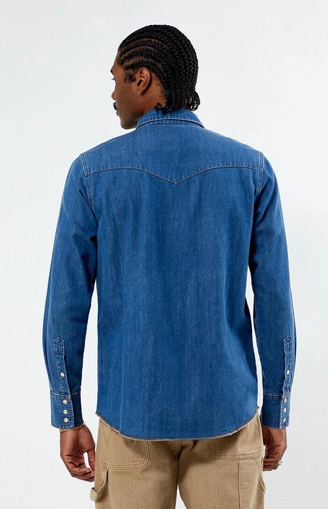 Wrangler x PacSun Western Denim Long Sleeve Shirt 3