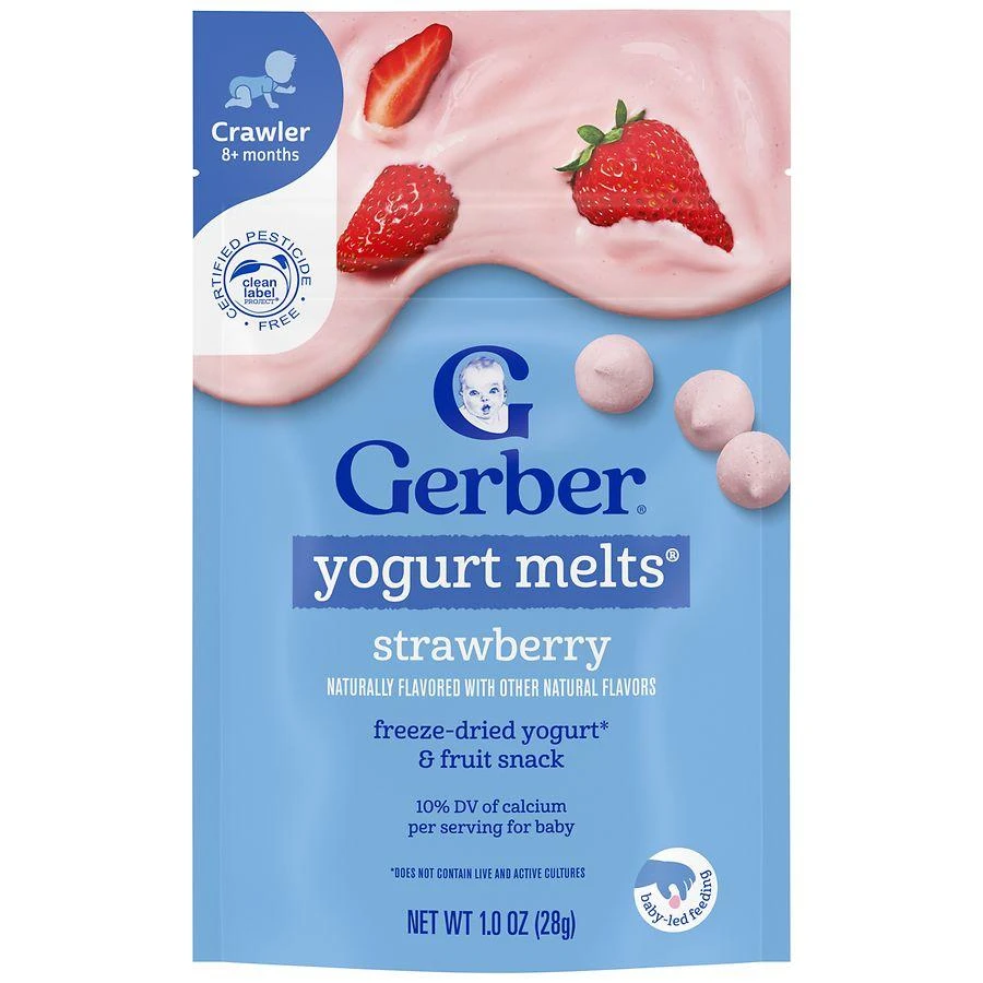 Gerber Yogurt Melts Strawberry, Strawberry