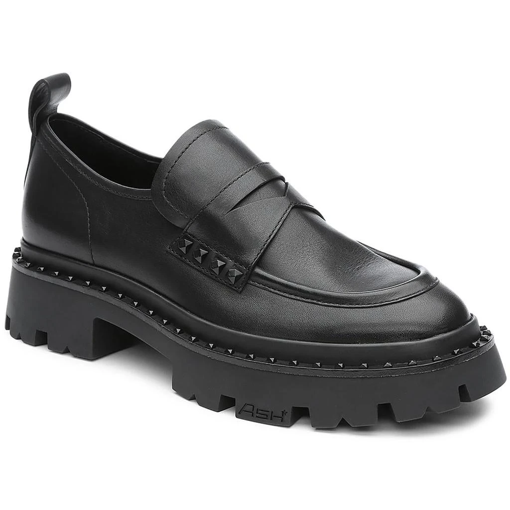 Ash Genial Womens Leather Lugged Sole Loafers 4