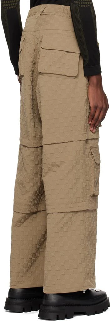 Misbhv Taupe Jordan Barrett Edition Embossed Cargo Pants 3