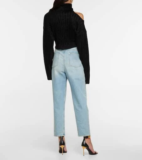 Balmain Cutout cropped turtleneck sweater 3