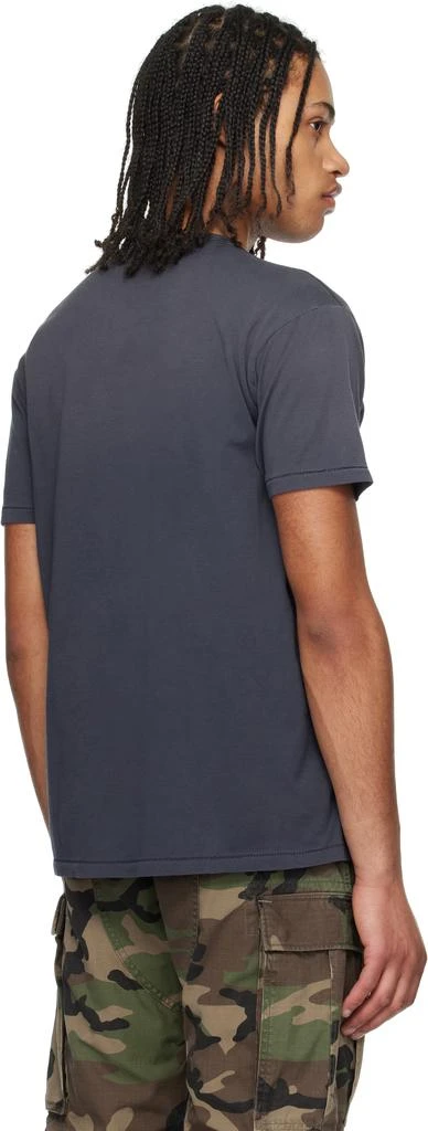 RRL Blue Garment-Dyed Pocket T-shirt 3