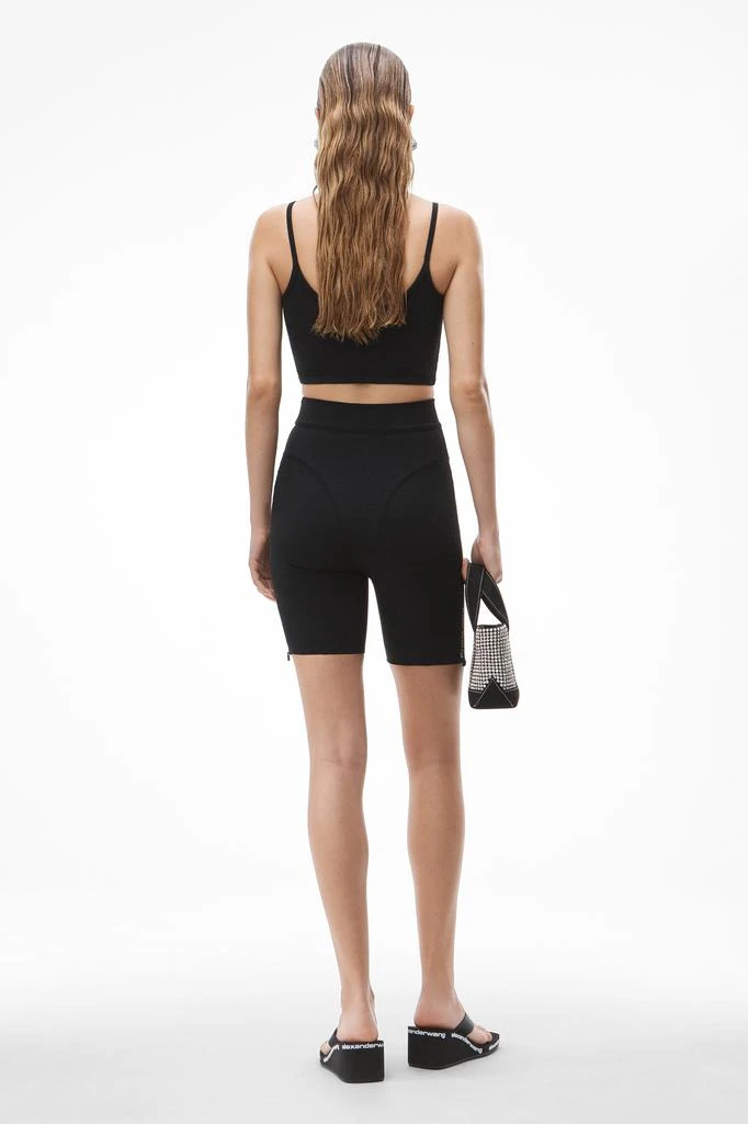 Alexander Wang ATHLETIC LOGO ZIP TANK IN STRETCH KNIT 6