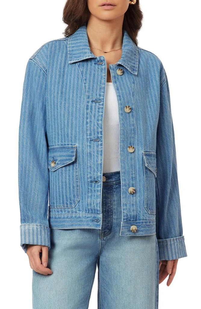 Scotch & Soda Stripe Denim Chore Jacket