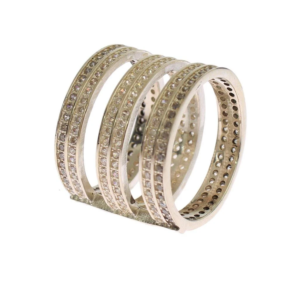 Nialaya Nialaya Authentic Clear CZ 925 Sterling Silver Ring 4