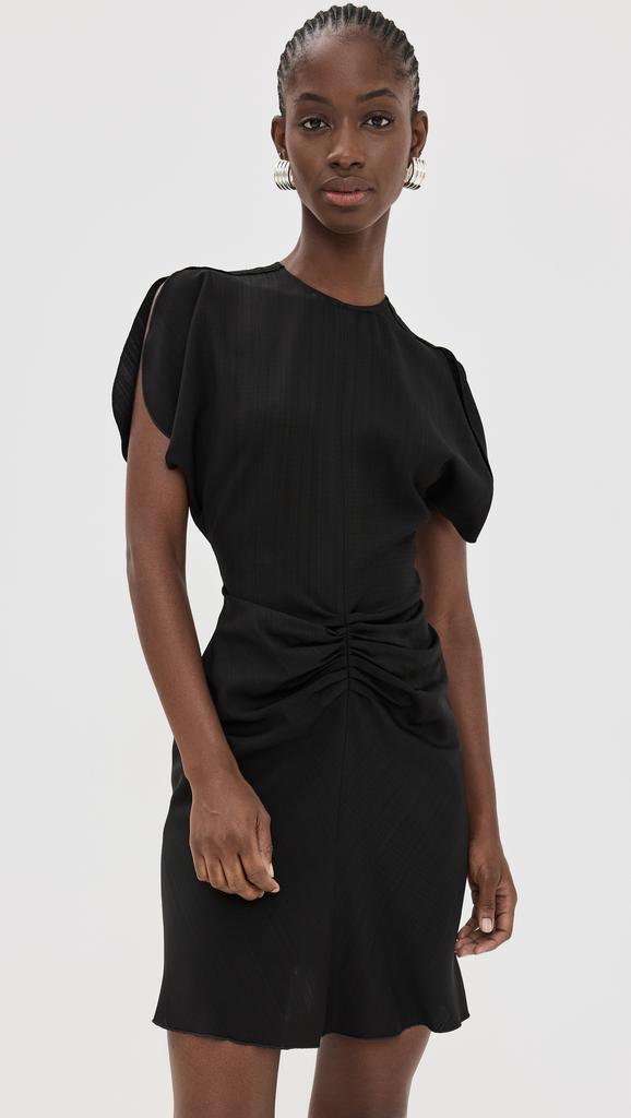 ワンピース Victoria Beckham 'Gathered Waist Mini' dress Gathered Waist Mini Dress In Carmine | Designer Dresses