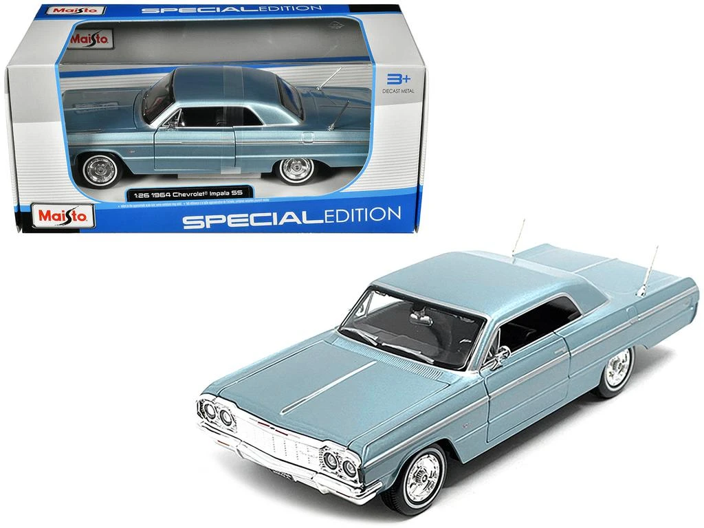Maisto 1964 Chevrolet Impala SS Blue Metallic "Special Edition" Series 1/26 Diecast Model Car by 1