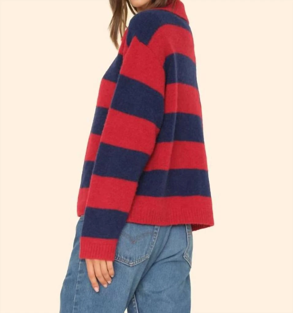 XIRENA Benton Sweater In Red/blue 2