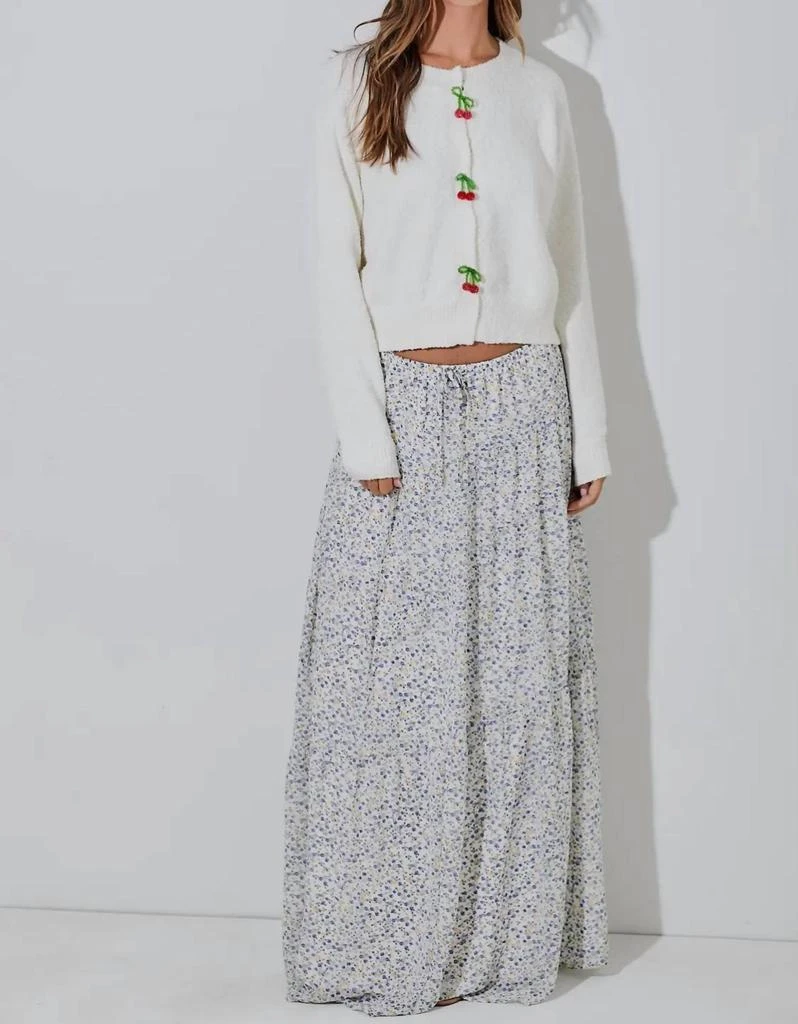 Baevely by Wellmade Baevely By Wellmade - Ditsy Floral Maxi Skirt 2