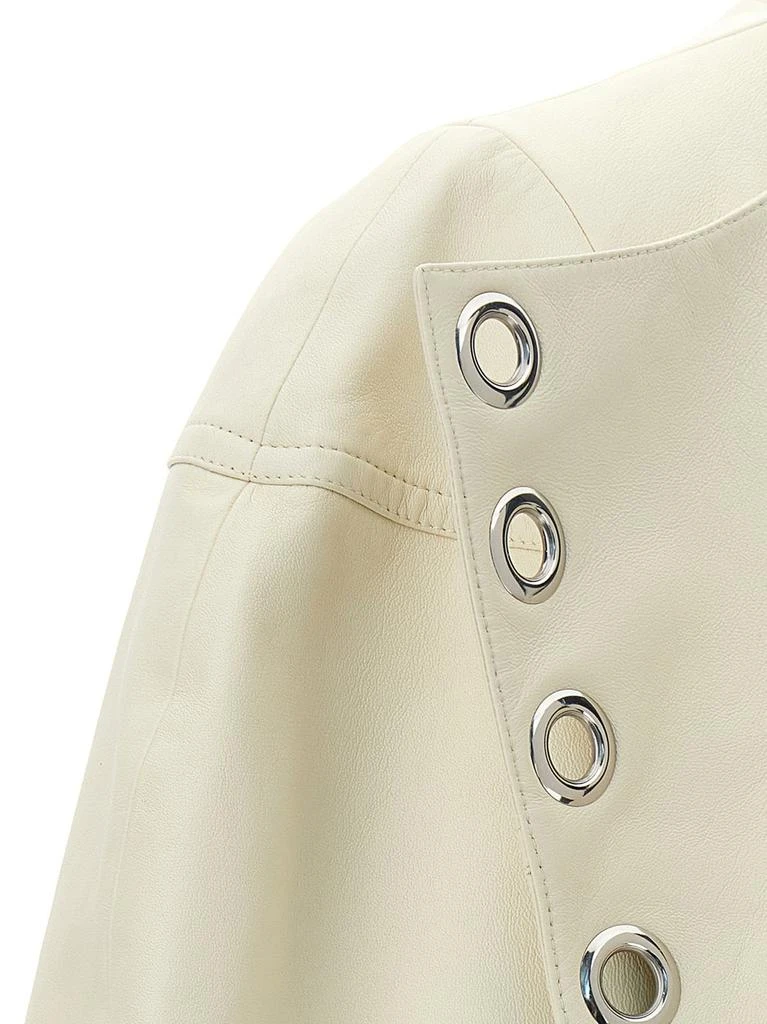 Chloé Chloé Boxy Cropped Leather Jacket 4