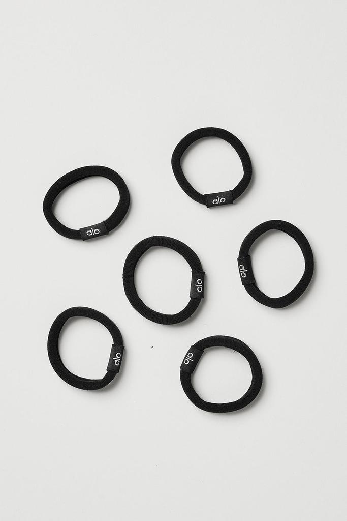 Alo Untangled Hair Tie 6-Pack - Black