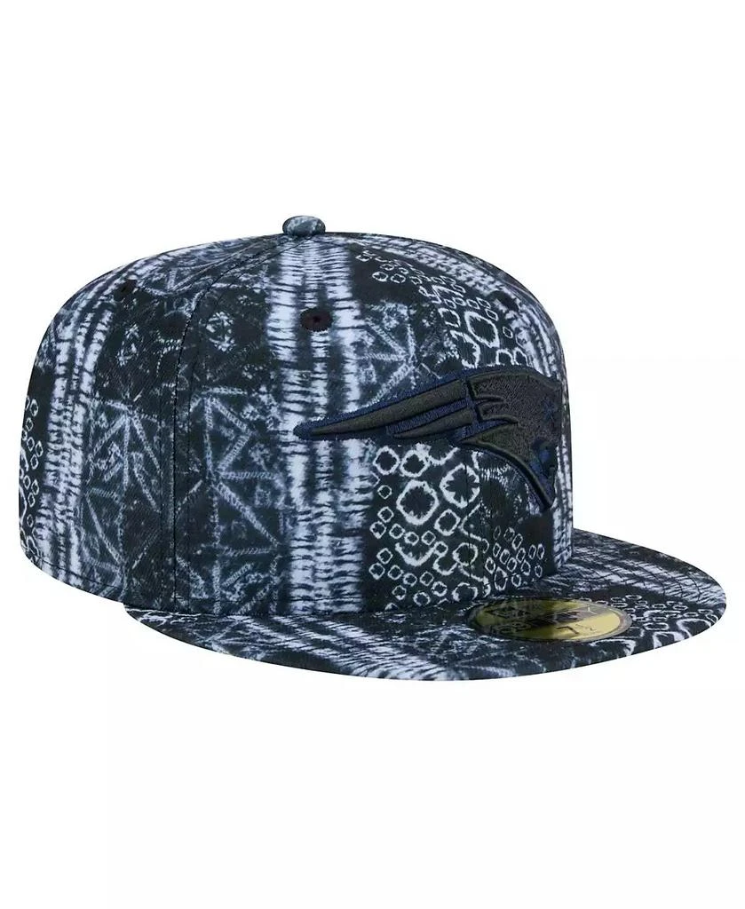 New Era Men's Black New England Patriots Shibori 59Fifty Fitted Hat 2
