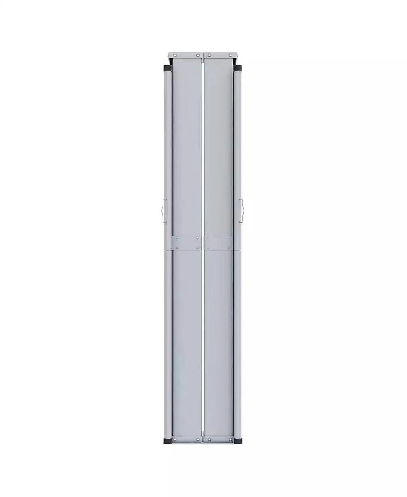 vidaXL Side Awning Black Polyester with PU coating, Steel, Aluminum 4