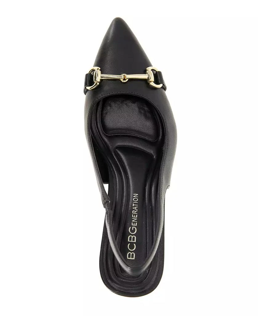 BCBG Women's Glastin Slingback Block Heel Pumps 4