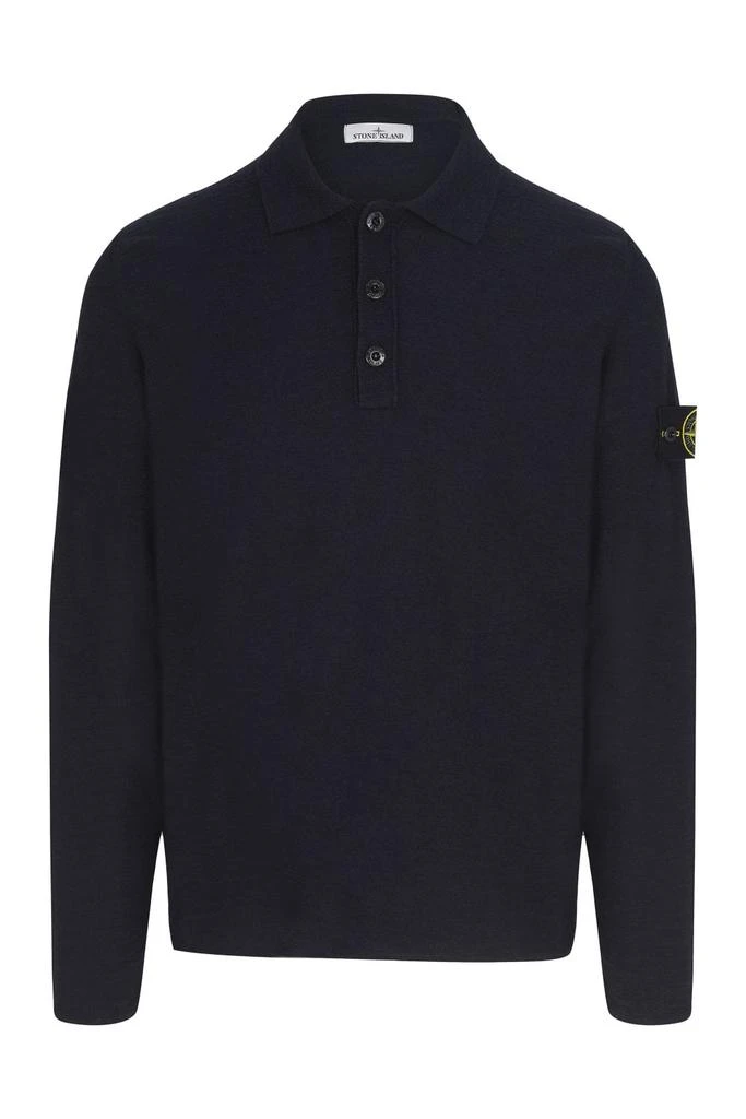 undefined KNITTED BADGE POLO SHIRT 1