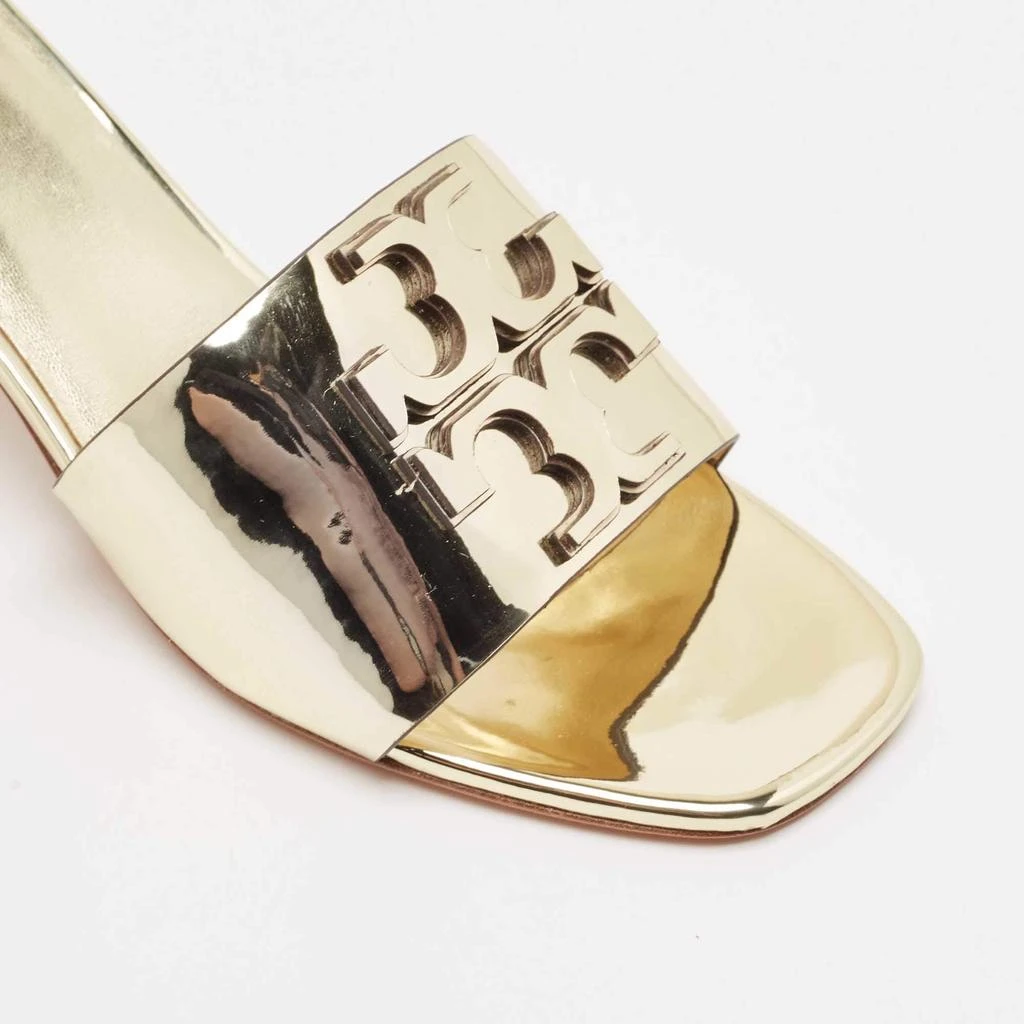 Tory Burch Tory Burch Gold Patent Leather Ines Slide Sandals Size 40.5 8