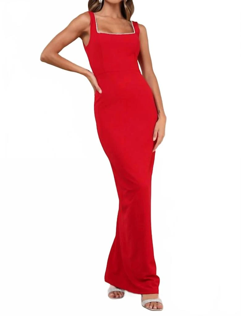 Shop Timeless Poise Rhinestone Squareneck Dress In Red on Sale at  BeyondStyle – Get 44% Off Timeless Poise Rhinestone Squareneck Dress In Red  with Limited-Time Flash Deals, Exclusive Discounts, and Special Offers