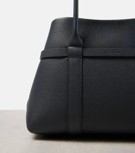 Loro Piana Ghiera Small leather tote bag 6