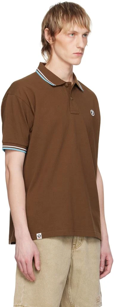 AAPE by A Bathing Ape Brown Patch Polo 2