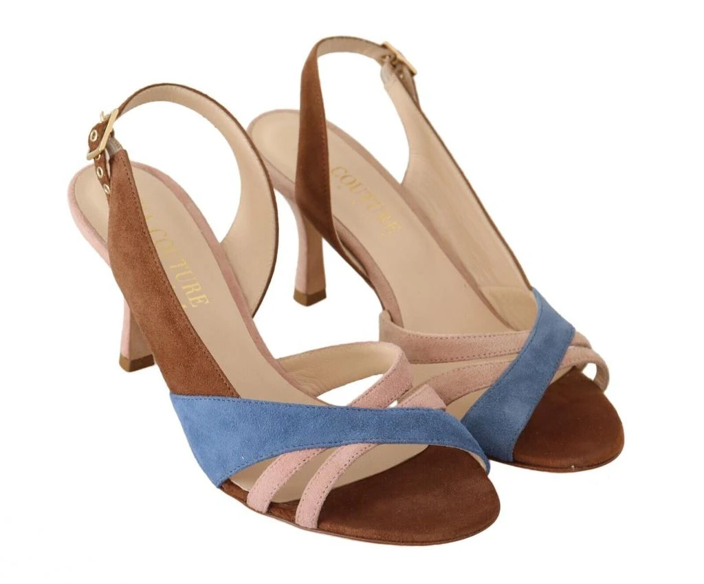 Gia Couture GIA COUTURE Suede Leather Slingback Heels Sandals Women's Shoes 6