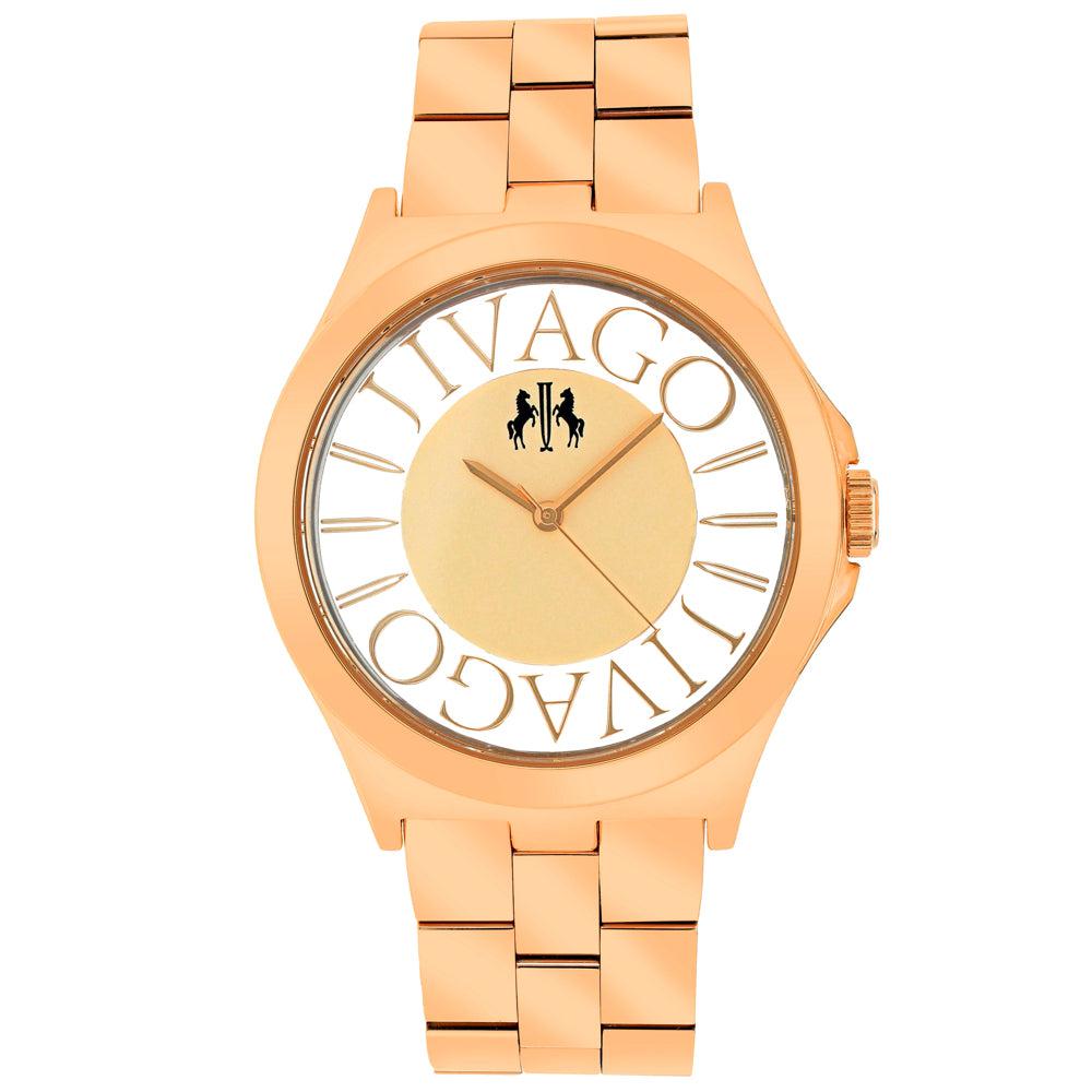 JIVAGO Women's Rose gold dial Watch