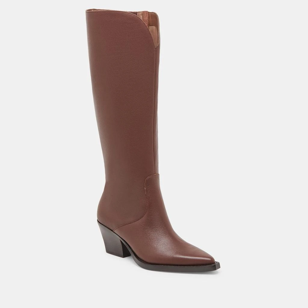 Dolce Vita Raj Extra Wide Calf Boots Chocolate Leather 2