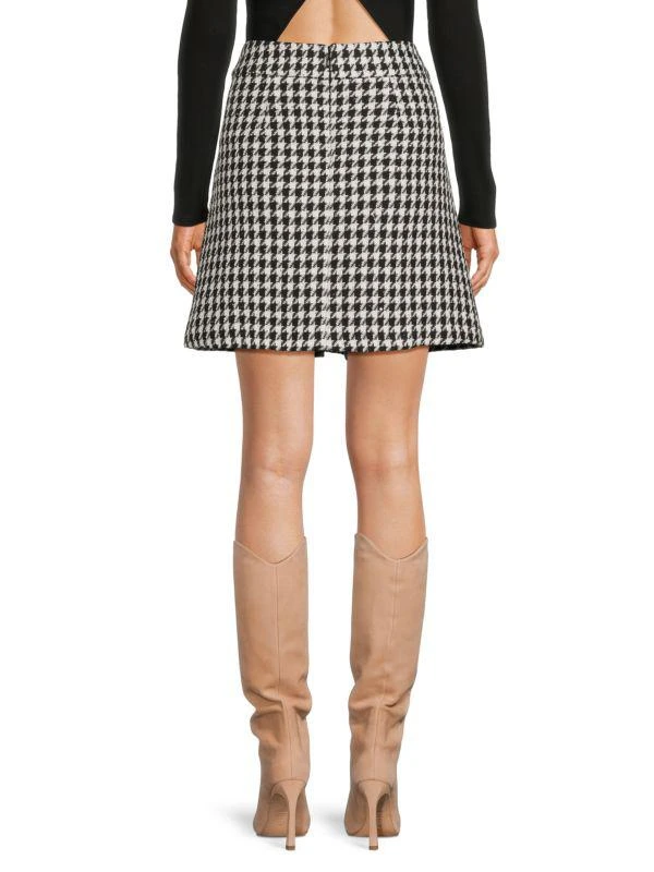 Karl Lagerfeld Paris Houndstooth Mini Skirt 2