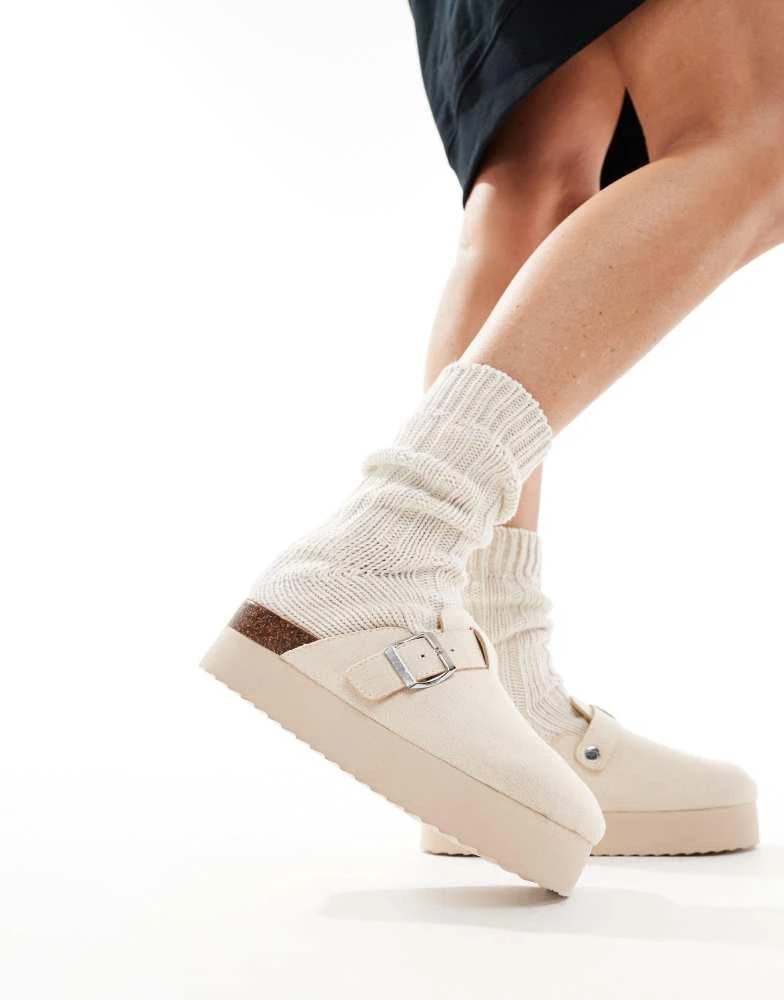 SEQWL SEQWL flatform clogs in stone 2