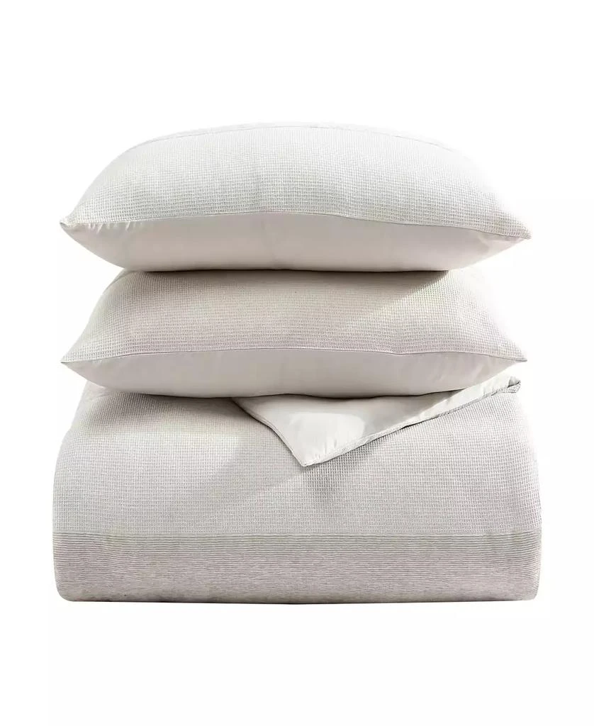 Vera Wang Chenille Waffle Stripe 3-Pc. Comforter Set 7