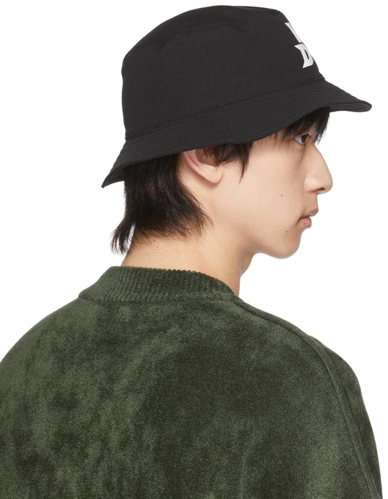 We11done Black Basic Logo Bucket Hat 3